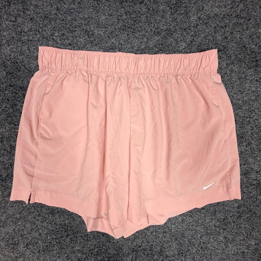 Nike One Womens Mid-Rise 3 Inch Training Shorts Pink DA0905-630 L‎ READ